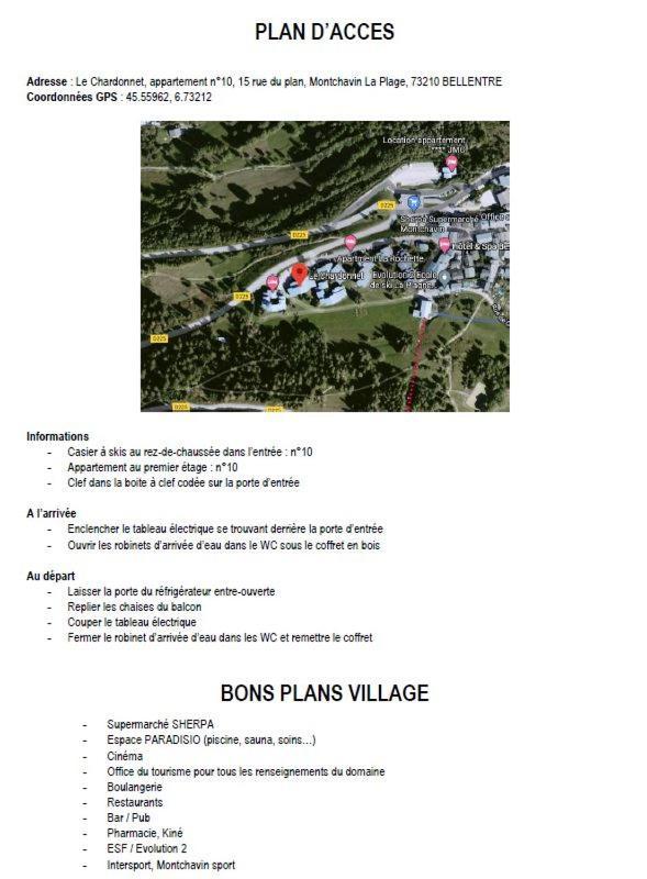 Appartement Montchavin La Plagne Dış mekan fotoğraf